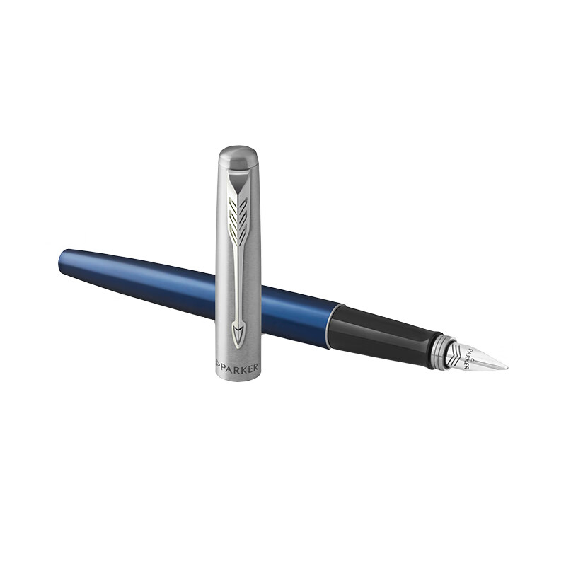 派克(parker)钢笔 乔特系列蓝色白夹墨水笔