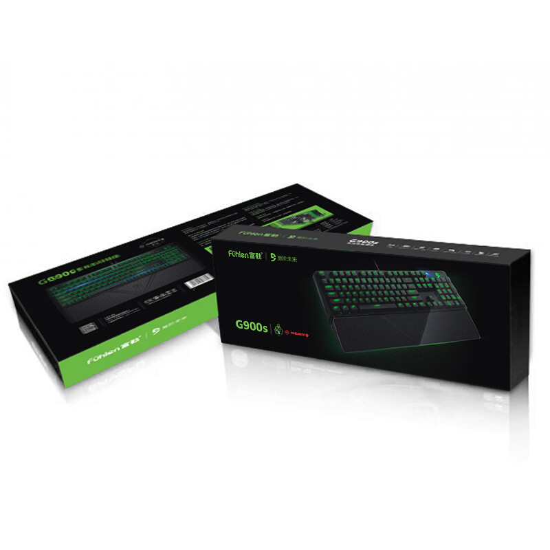 富勒(fühlen)第九系 g900s 樱桃键盘 樱桃轴机械键盘 cherry轴 茶轴