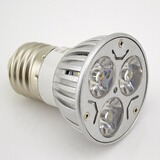 倍靓LED螺口3W射灯灯杯E27射灯泡直径50mm通用110V/220V电压筒灯可用足功率3601A 暖白
