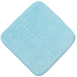 olon台湾成人儿童洗脸正方巾婴儿宝宝洗澡擦头柔软吸水不掉毛抗菌耐用 浅蓝色 50g