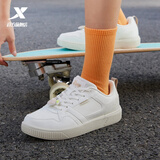 特步（XTEP）奥特莱斯【国潮】板鞋女鞋休闲鞋小白鞋运动鞋学生百搭潮流鞋 帆白【0017】 39