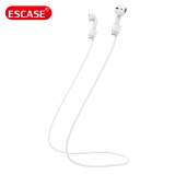 ESCASE AirPods 3/pro/2/1代耳机防丢绳 真无线蓝牙耳机后绕式颈挂绳 通用苹果华为荣耀等无线蓝牙耳机 白色