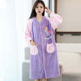 艾维乐浴巾可穿2026新款大人男女童浴裙斗篷长袖非纯棉吸水亲子儿童浴袍 成人浴袍-梦幻马(适合150-170cm)