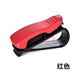 永燊汽车眼镜夹子车载车用车内眼镜架墨镜夹眼镜盒汽车装饰用品 红色一个