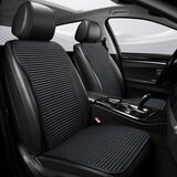 车优友 汽车坐垫小蛮腰四季通用带靠背荞麦壳夏座垫 免捆绑透气车座椅垫 【坐垫1片+靠背1片】黑色 本款适用99%车型-下单备注车型