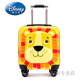 迪士尼（Disney）儿童拉杆箱定制卡通18英寸旅行箱学生行李箱20英寸万向轮小 柑橘黄 18寸小狮子