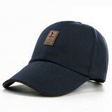 华臣羊 帽子男韩版潮帽子男女通用春夏季户外防晒太阳帽男士遮阳帽秋季 中标藏青色 可调节