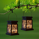 燕妹子太阳能灯户外庭院防水挂树阳台装饰桌面台灯吊挂伞灯氛围小夜灯 推荐升级款-夹子款