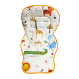 aing餐椅坐垫座套爱音C002s宝宝餐椅皮套安全带绑带配件 橘边动物乐园牛津布坐垫