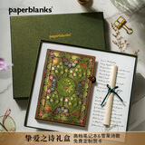 paperblanks【免费定制贺卡】佩兰克笔记本子礼盒套装挚爱之诗创意送女朋友文具礼品日记本缤纷诗意本子文创品 挚爱之诗礼盒（中本+雪莱诗+礼袋）