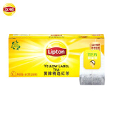 立顿（Lipton）奶茶原料 红茶  茶叶 黄牌精选经典礼盒 冲饮袋泡茶包2g*25包