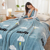 九洲鹿毛毯 午睡空调毯四季透气盖毯 100*140CM