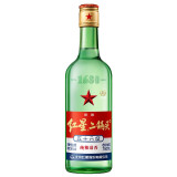 红星白酒 绿瓶清香型 纯粮酒固态发酵 高度口粮酒 北京怀柔总厂 56度 750mL 1瓶