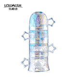 乐唯诗（LOVWISH）高颜值水杯星空杯创意玻璃杯具套装叠叠杯家用水杯喝水杯 星空杯*4【极光彩】300ml*3+280ml*1