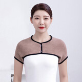 增宜康护肩保暖睡觉坎肩女士月子孕产妇肩周防寒四季护肩膀披肩德绒护肩 两扣 - 护肩【驼色】 L码 (适用80-135斤)