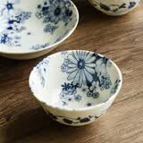 陶趣居有古窑复古日本进口陶瓷餐具日式菜盘餐盘盘子花聚会釉下彩菜盘 11.8*6cm 螺纹碗 4.6英寸