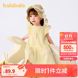 巴拉巴拉宝宝连衣裙婴儿裙子儿童公主裙女童夏装2025甜美时尚208225111005