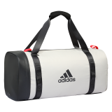 Adidas阿迪达斯羽毛球包手提包 运动包训练桶包健身包大容量旅行包网球拍包/袋子 白色 | 独立鞋仓 BG940811 均码