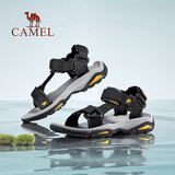 骆驼（CAMEL）凉鞋男 夏季户外沙滩鞋凉鞋防滑涉水平底男鞋 黑色 40