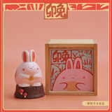 大美术馆（BigGallery）生日礼物十二生肖桌面摆件玩具手办送女生男孩小孩-卯兔