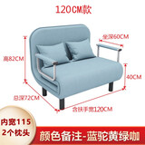 京焱折叠沙发床一体两用2025新款出租房客厅多功能小户型单人小沙发 120款颜色备注