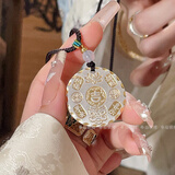 本命堂【三清山】足银999无事牌吊坠男女项链生日礼物送女友老婆 平安系列吉言招财吊坠