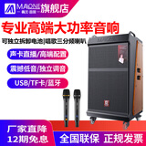 曼龙（MALONE）超大功率唱歌系列高端户外广场舞音响大功率带声卡无线麦克风蓝牙专业直播唱K歌演出舞台音箱 M-8712音响+双话筒+大礼包
