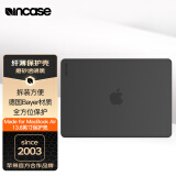 INCASEDots适用于22/24款苹果MacBook Air 13.6英寸保护套苹果M2/M3保护壳纤薄便携A3113磨砂透明黑色