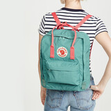 FJALLRAVEN北极狐双肩包kanken户外轻便大容量学生包运动背包电脑包23510 664/319 霜绿/桃红色 16L