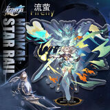 漫客喵崩坏星穹铁道同人黄泉流萤周边知更鸟大立牌砂金手办花火摆件礼物 流萤 约16cm大立牌【底座随机-收到请撕膜】