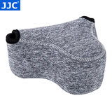 JJC 相机内胆包 收纳保护套 适用于索尼A6600 A6100 A6000 A5100 A6300 A6400 ZV-E10 RX1RII微单配件 OC-S2BG中号 深灰色