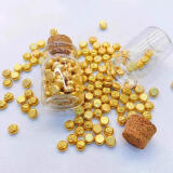 百德金足金金豆豆au9999实心黄金1g钢印金豆收藏蛇年送礼证签情人节礼物 1g(不带证签)