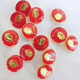 怀东工艺毛主席像章胸章胸针毛爷爷纪念章商务活动赠品湖南韶山旅游纪念品 2厘米红章10枚