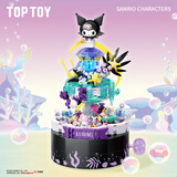 TOP TOY三丽鸥秘境精灵系列库洛米拼装积木旋转音乐盒玩具女生新年礼物