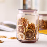 乐美雅（Luminarc） 凝彩 冰蓝/冰粉圆舞曲玻璃密封罐 储物罐 茶叶罐 糖果罐 收纳罐 冰粉0.75L