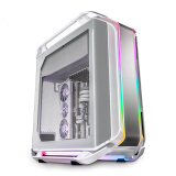 酷冷至尊( CoolerMaster )COSMOS C700M白色全塔式电脑机箱(支持420水冷/单侧双曲面钢化玻璃/机体内外ARGB)