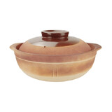 金索利克（KENSONIC）传统老式土砂锅煲仔饭可干烧陶土沙锅家用耐高温瓦煲广东煲汤炖锅 干烧平煲4L适用5-7人