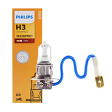 飞利浦汽车大灯 远光 近光卤素灯泡 雾灯 H3单只55W 12V