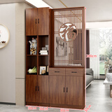 豪有范（HAO YOU FAN）2025新款屏风隔断柜置物架客厅入户进门遮挡现代实木鞋柜玄关柜 大福子200*140 包安装 包安装