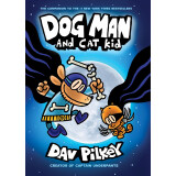 学乐 神探狗狗4：神探狗狗与小小猫 英文原版进口儿童漫画书 Dog Man 4：Dog Man and Cat Kid （7-12岁） 