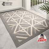 墨斗鱼入户门地垫80*120cm莫奈进门脚垫卫浴室内玄关耐磨垫子高级感地毯