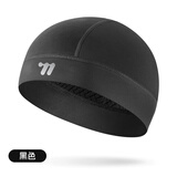 西骑者（WestBiking）骑行小帽户外运动遮阳自行车骑行布帽小帽子透气散热骑行装备 黑色无帽檐
