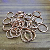 薛氏尚颖适配大众迈腾帕萨特POLO途安途观朗逸昊锐明锐放油螺丝油底壳螺栓 EA888第三代 垫圈【10只价】铜