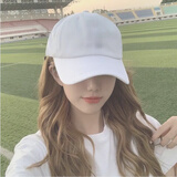罗维利特帽子男夏天鸭舌帽女情侣百搭遮阳棒球帽情侣款男女通用 纯白色棒球帽 均码 54-60