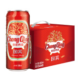 重慶啤酒（ChongQing）国宾500ml*12听整箱罐装优选麦芽拉格8度 啤酒麦香浓郁口感淡爽