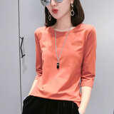 在礼七分袖t恤女新款2025年衣服宽松时尚中袖女款短袖百搭上衣潮流 七分袖-绣红 M