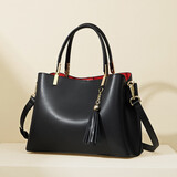 意大利袋鼠（L'ALPINA）包包女包牛皮时尚手提包女百搭流苏斜挎包女士通勤大容量单肩包女三八女神节礼物38妇女节礼物送妈妈送老婆