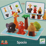 DJECO桌游玩具丛林小动物排排队躲猫猫桌面游戏空间概念2-3-4岁 小动物排排队DJ08310