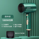 奥克斯（AUX）吹风机负离子大功率不伤发速干高速吹风机家用吹头发恒温护发低噪网红吹风筒男女生七夕情人节礼物 祖母绿