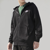 耐克（NIKE）外套男装 25春秋季新款训练运动服时尚休闲上衣舒适透气连帽夹克 热推/经典黑色宽松/晒图退5 M (170/88A）